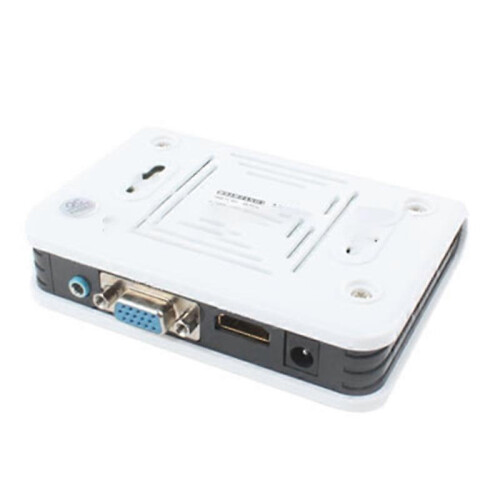 Μετατροπέας βίντεο VGA σε HDMI 1080P, λευκός συμπαγής προσαρμογέας για σύνδ 2