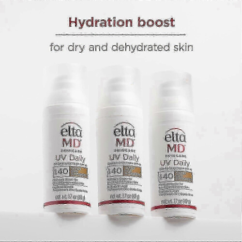 (40 White) EltaMD UVdaily SPF 40/46Facial sunscreen moisturizer, containing SPF 2