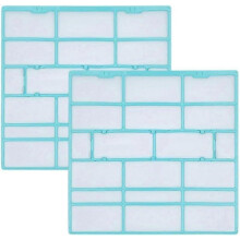 Set van 2 stoffilters van PVC-gaas voor binnengebruik, 30 x 29 cm, voor thuisgebruik.