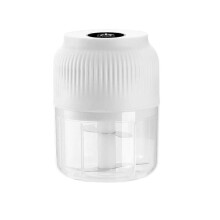 (White) Electric Garlic Chopper,Rechargeable Food Processor for Garlic Ginger Onion