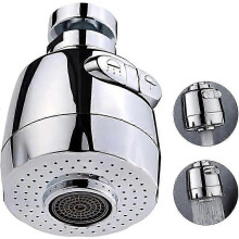 360 schwenkbarer Wasserhahn-Luftsprudler, Küchenarmatur mit 2 Strahlarten, verstellbarer Filtersprüher zur Spülbeckenr