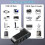 Διανομέας USB 3.0 4 θυρών, περιστρεφόμενος διαχωριστής USB 180 μοιρών με 3 θ 5
