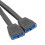 Καλώδιο μητρικής πλακέτας USB 3.0 19 ακίδων με κεφαλίδα 1 προς 2, 20 cm, καθαρ 3