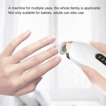 Baby Nail Trimmer, Low Decibel Motor Stable Speed Baby Nail Trimmer Electric, with Light, Intelligent Comfortable to Use