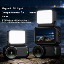 Fill Light for Osmo ,Magnetic IPX4 Waterproof LED Light,Portable Photography Light for Vlogging,Live Streaming