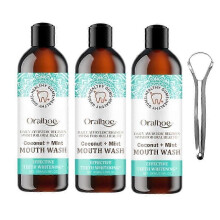 3pcs Oralhoe Coconut Mint Mouthwash, Oralhoe Mouthwash, Oralhoe Coconut Mouthwash