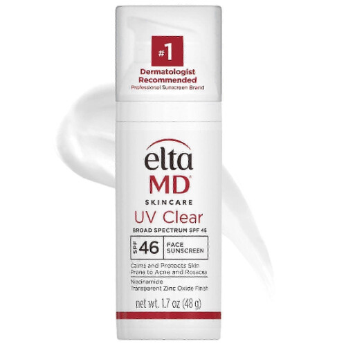 (46 White) EltaMD UVdaily SPF 40/46Facial sunscreen moisturizer, containing SPF