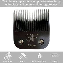 3F 13mm Pro Detachable Blade for   10 Most for  AG / AGC / SMC /  A5 / Classic 76 Animal Clippers