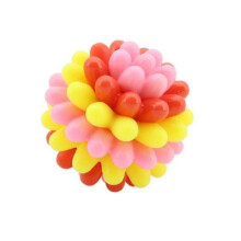 (Pink) Lettuce Pets Dog Toys, Lettuce Pets Chew Ball, Heavy-Duty Spiky Chew Ball
