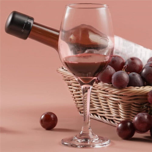Electric Wine Pourer,Touchless Automatic Beverage Pourer, Rechargeable Wine Dispenser with Lockable Wine Stopper, 2
