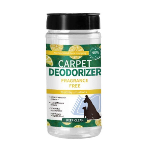 (Green) 300g Carpet Deodorizing Powder Deodorizer Quick-Dry Formula For Pet Deodorization Cat litter Boxes Carpets Etc