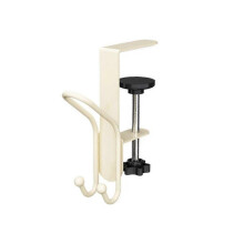 (1pc, Milky Yellow) 2 in1 Garland and Stocking Mantel Holders with 2 Hooks, Adjustable Mantel Hanger