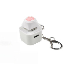 (Frog) Croaking Frog Keychain,Rechargeable Stress-Relieving Clicky Keyboard