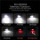 Type-C Rechargeable LED Headlamp, White & Red Light 18650 Flashlight with Memory Function for Fishing Hunting Camping 3