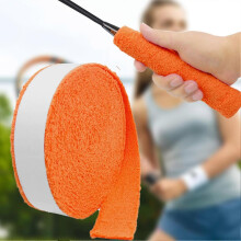 (10Metre Thin, Blue) Racket Grip Tape Solid Color Sweat Ansorplent Long-lasting Badminton Racket Grip Band for Sports