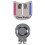 2X Magnetic Cap Clip Removable Metal  One Putt Aiming   Set Color 4