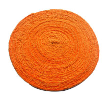 (5Metre Thin, Orange) Racket Grip Tape Solid Color Sweat Ansorplent Long-lasting Badminton Racket Grip Band for Sports
