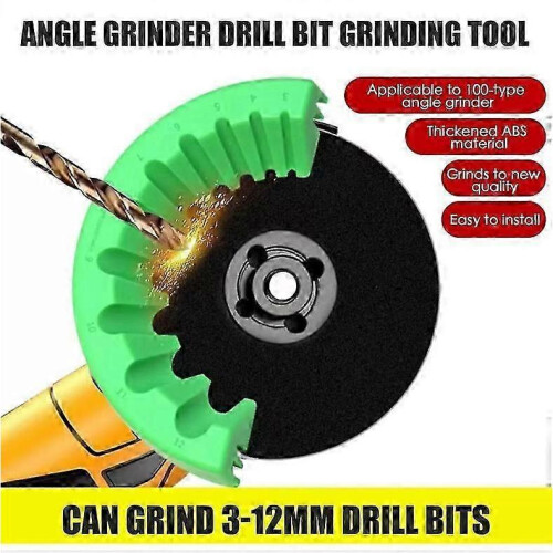 (Yellow) Multi-Function Drill Grinder, Drill Bit Sharpener, Power Drill Bit Grinding 1