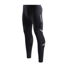 (AS XL and USA M, Black) Silicone Padded Reflective Mesh Biking Pant Sweat-Absorbent Riding Pants for MTBs Road Bike