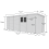 19 x 6 Pent Shed Tanalised (Double Door, With Windows) 4