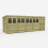 19 x 6 Pent Shed Tanalised (Double Door, With Windows) 2