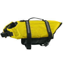 (XXS, Yellow) Reflective Pet Life Jackets Adjustable Dog Swimming Reflective Safe Vest Pet Life Preserver