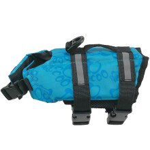 (XS, Blue Palm) Reflective Pet Life Jackets Adjustable Dog Swimming Reflective Safe Vest Pet Life Preserver