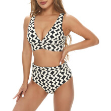 Bikini Traje de Baño PushUp Adelgazante de Dos Piezas Beige Negro M — bañador mujer, bikini tiro alto, bañador moldeador