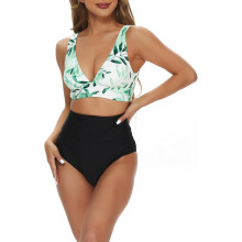 Bikini de mujer Traje de baño Push Up Adelgazante Negro Blanco S — bikini dos piezas, bikini tiro alto