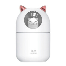 (Cute Cat White) Portable USB Mini Airs Humidifier Quiet Low Noise for Bedroom Living Room