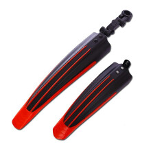 (Black Green) Adjustable Road Mountain Bike Bicycle Cycling Tire Front/Rear Mud Guards Mudguard Fenders