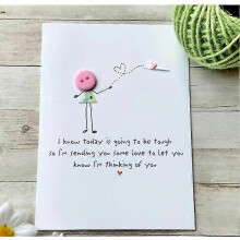 (sendingyousomelove) New Father's Day Greeting Card Card Button Diy Message Card Holiday Gift