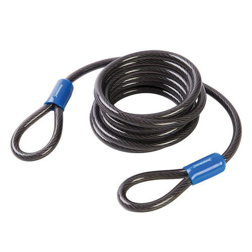 Silverline Silverline Looped Steel Security Cable 2.5m x 8mm 647706