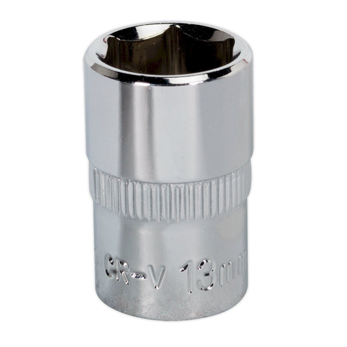 Sealey Sealey SP3813 WallDriveÂ Socket 13mm 3/8"Sq Drive Fully Polished