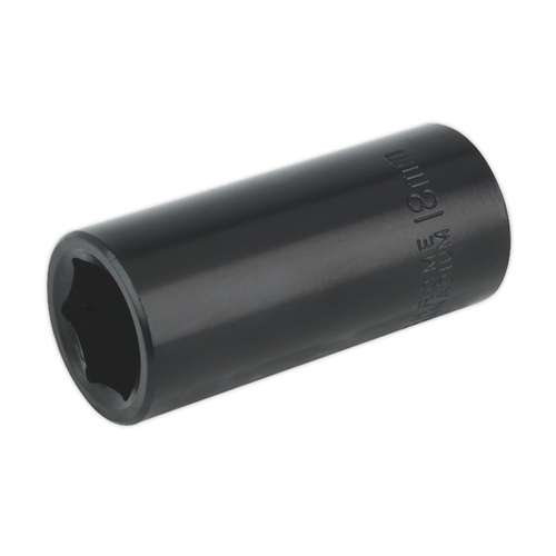 Sealey Sealey IS3818D Impact Socket 18mm Deep 3/8"Sq Drive