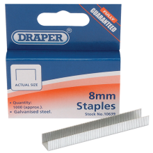 Draper 8mm Steel Staples (1000) 10639