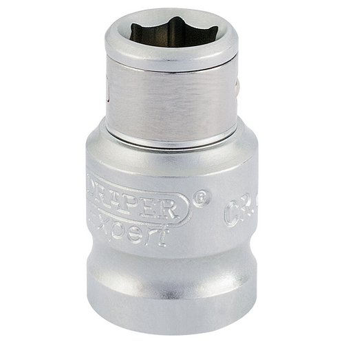 Draper Draper 3/8" Square Drive x 1/4" Hexagon Screwdriver Bit Holding Socket 16809