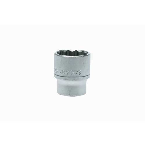 Teng Tools M120136-C | 1/2" Drive Regular 12pt AF 1-1/8" Socket Chrome Vanadium