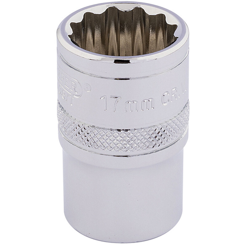 Draper Draper Expert 1/2" Square Drive Hi-Torq 12 Point Socket (17mm) 33167