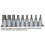 Teng Tools M121110-C | 1/2" Drive - Hex Bit Socket - 5/16" - Chrome Vanadium 1