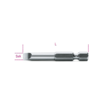 Beta Tools 862 LP 1x 1/4" Hex Drive Flat/Slot Bit 1.2 x 6.5 x 50mm Long