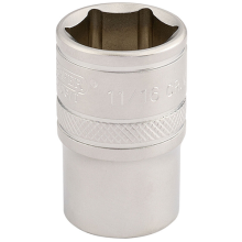 Draper Expert 1/2" Square Drive 6 Point Imperial Socket (11/16") 16630