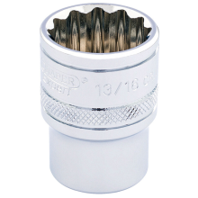 Draper 3/8" Square Drive Hi-Torq 12 Point Socket (13/16") 49482