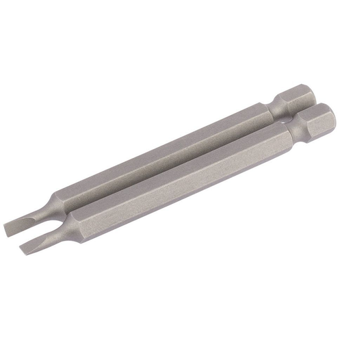 Draper DRAPER 3mm 1/4" Hex. Plain Slot Insert Bit 75mm Long x 2 64292