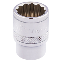 Draper Expert 3/8" Square Drive Hi-Torq 12 Point Socket (14mm) 32777
