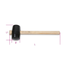 Beta Tools 1393 Hard Rubber Head Hammer Mallet Ã: 50mm 013930050