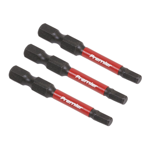 Sealey Sealey AK8237 Hex 4mm Impact Power Tool Bits 50mm - 3pc