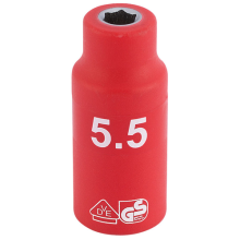 Draper Expert 1/4" Sq. Dr. Fully Insulated VDE Socket (5.5mm) 31237
