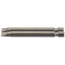 DRAPER 6.5mm 1/4" Hex. Plain Slot Insert Bit 75mm Long x 2 64309