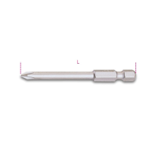 Beta Tools 862 PH/L 1x 1/4" Hex Drive Phillips Bit PH2 x 70mm Long